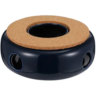 Cabilock Glas Teelichtofen Teekocher Wärmer Keramik W?rmer Porzellan Tee Licht W?rmer Dekorative Tee Heizung Halter Heizung für Tee Wasserkocher Halter Blau Teewärmer Ob