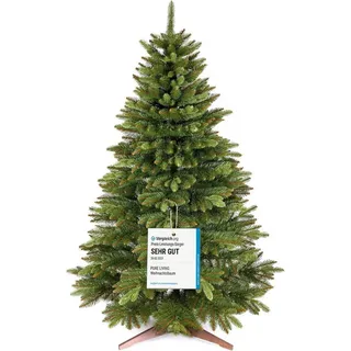 PURE LIVING INTERIOR DESIGN Künstlicher Weihnachtsbaum 250 cm Nordmanntanne, mit Holzständer, Nordmanntanne, Christbaum von 90 cm bis 220 cm grün 250 cm