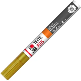 Marabu Textilmarker Textil Painter plus metallic-gold, 1 Stift