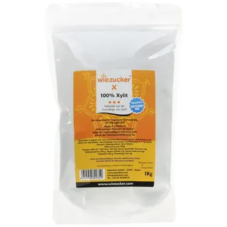 Wiezucker Xylit, Birkenzucker, aus Maisfasern gewonnen, kalorienreduzierter, zahnfreundlicher Zuckerersatz 1er Pack (1 x 1 kg)