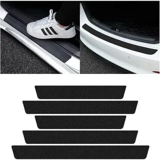 Auto Einstiegsleisten Schutz Carbon Folie 5 teilig Abriebfest