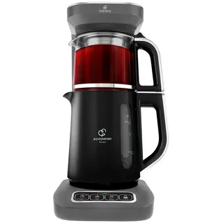 KARACA Caysever Robotea Pro 4-in-1 sprechender Tee und Filterkaffeeautomat 2500W Space Gray, Teeaufbrühfunktion, Filterkaffee, Speisewasser-Zubereitungsfunktion, Frische-Indikator