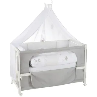 roba Room Bed Beistellbett weiß inkl. Komplettset fox & bunny