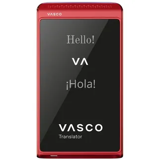 Vasco Translator Q1 | Sprachübersetzer | Sprachausgabe mit eigener Stimme (Voice Cloning) | Anruf Übersetzer | Foto Übersetzer | 113 Sprachen | Gratis Internet in rund 200 Ländern | Scarlet Pulse
