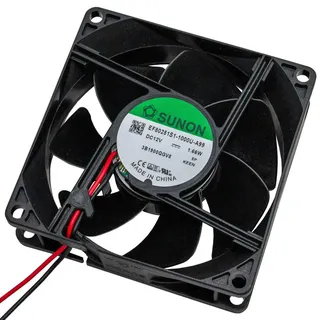 Lüfter 12V DC 1,44W 80x80x25mm 69,6m3/h 3200U/Min 69,6m3/h Sunon EF80251S11000UA99