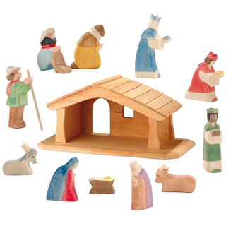 OSTHEIMER SET Krippe MINI komplett mit 65600 66510 66520 66530 Weihnachtskrippen Miniaturen