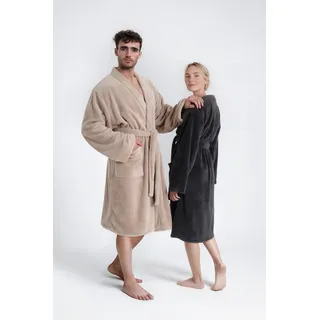 OTTO home Bademantel Lillou Kimono Beige L