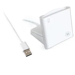 SCROY ACR40U USB-Smartcard-Lese-/Schreibgerät für Smart Card, Digitale Signatur, Medizin, Gesundheitswesen, Militär, Regierung, Fahrtenschreiber, Identitätskontaktchip eID CAC IC (USB-A + Stand)