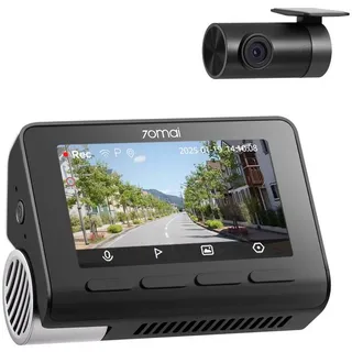 70mai A800SE Dashcam Auto Vorne Hinten 4K 2160P+1080P mit 128GB SD Karte, Dual Autokamera 3" IPS, F1.55 Blende HDR Nachtsicht, 210Sek.Puffer Notfall-Voraufzeichnung, Parküberwachung, Max 512GB