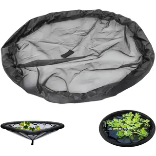 Schwimmende Insel Pflanzenschutz Gartenteichnetze,Runde Schwimminsel Teich für Flora,Schwimmende Pflanzinsel Pflanzkorb für Teichpflanzen,Teichpflanzkörbe Gartenteich und Fischdekoration (60)