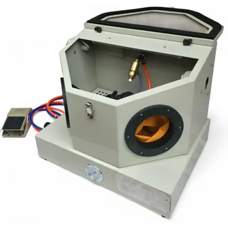 Sandstrahlkabine 30l mit Fußpedal Sandstrahlgerät mit Beleuchtung Druckluft