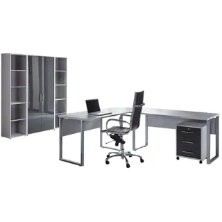 BMG-Möbel Büro Office Edition Set 3 Grau