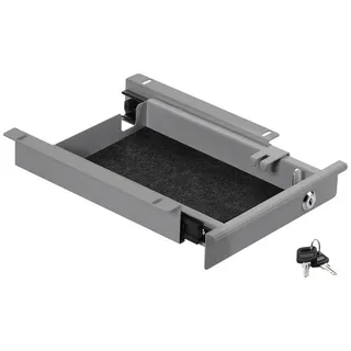 SO-Tech Cavo Schreibtisch Unterbauschublade abschließbar Breite: 220 mm grau, 22 cm
