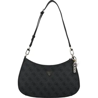 GUESS Schultertasche Noelle II Top Zipper Shoulder Bag Coal Logo