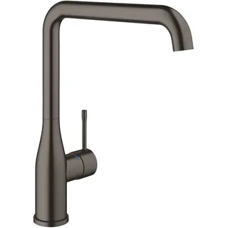 GROHE Essence, Küchenarmatur (Wasserhahn Küche mit ausziehbarer Brause, 360° schwenkbar, wassersparend dank variabler Mengenbegrenzung, einfache Spülbecken-Montage), anthrazit, 30269AL0