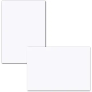 700x einfaches Einlege-Papier für A6 Faltkarten - hochweiß - 102 x 146 mm - ohne Falz - hochwertig mattes Papier von GUSTAV NEUSER