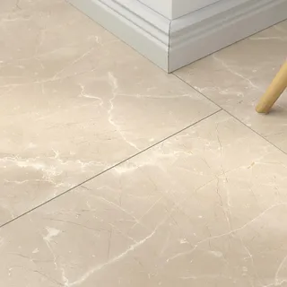 Laminat Marmor beige – inkl. Dämmung & Fußleisten