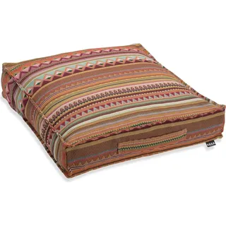 H.O.C.K. Berto Outdoor Matratzenkissen 50x50x10cm col. 1 terra multi sun boho