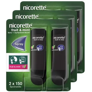 nicorette fruit & mint Spray mit Nikotin 3x 2 St 3x2