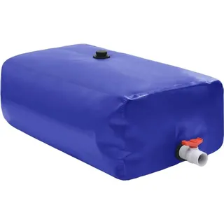 vidaXL Wassertank mit Wasserhahn Faltbar PVC 1000 l Blau