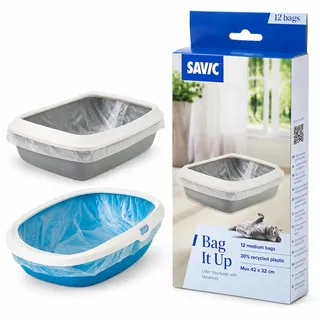 Savic Bag it Up Litter Tray Bags - Medium 12 Stück)