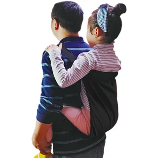Schwarze Kindertrage Sling Kinderrückentrage Wanderrucksack Gürtel Kinderliftschlinge für den Transfer zum Rollstuhl Auto Fahrzeug Bettstuhl Babytragetücher