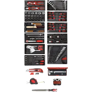 Gedore R21010002 Werkzeugsatz 11x CT-Module + diverse Werkzeuge 166-teilig