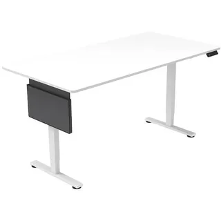 Home Deluxe höhenverstellbarer Schreibtisch Elmo 120 x 60 cm Weiß