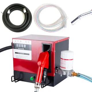 Dieselpumpe 230V 550W Selbstansaugende Diesel 60L/min mit Filter/Zählwerk | Elektrische Dieselpumpe mit 2 m Saugschlauch, 4 m Förderschlauch, Automatischer Zapfpistole und Filter für Diesel & Heizöl