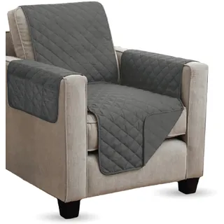 BestLivings Sesselschoner gesteppt - 190x165cm - Anthrazit