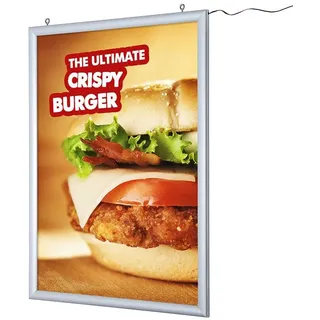 Showdown Displays LED-Leuchtrahmen Doppelseitig DIN A1