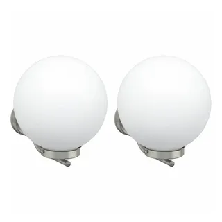 vidaXL Außenwandlampen 2 pcs Silber 29 x 25 x 33 cm Edelstahl