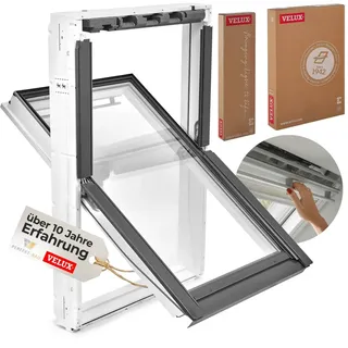 VELUX Austauschfenster: Austausch-Paket Kunststoff für alte Velux Dachfenster (GGL, GGU, GPL, etc.)