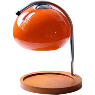 Tnfeeon Aromakerzen-Schmelzlampe, Dimmbare Holz-Metall-Glas-Einstellbare Kerzenwärmer-Lampe für Schlafzimmer (Dimmschalter)