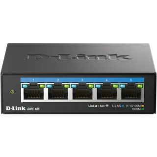 D-Link DMS-105 5-Port Multi-Gigabit Unmanaged Desktop Switch 5