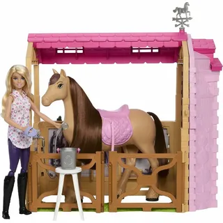 Barbie MATTEL BRB Stall mit Puppe u. Pferd 0 - Rosa