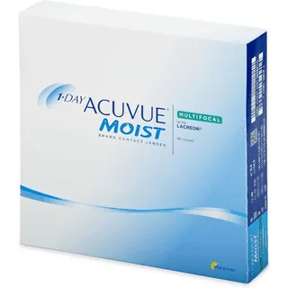 Acuvue Johnson & Johnson 1-Day Moist Multifocal (90er Packung) Tageslinsen weich, 90 Stück/BC 8.4) mm/DIA 14.3 -3 Dioptrien/ADD High