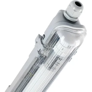led's light basic LED-Feuchtraumleuchte 17,5 W mit Rohr Grau