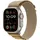 GPS + Cellular 49 mm Titangehäuse natur, Alpine Loop Armband mandel S