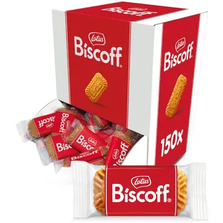 Biscoff Lotus Biscoff | Karamellisierter Keks| 150 Einzeln Verpackte Kekse | Nur Natürliche Inhaltsstoffe | Vegan | 150x1 | 938g