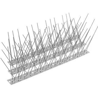 Taubenabwehr, effektive Premium Edelstahl Vogelabwehr Spikes, Vogelabwehr Spikes für einfachste Montage an Balkon, Dach, Fenster, Taubenabwehr mit robuster und Verstellbarer Spikes Abdeckung 3 Meter