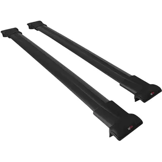 RE&AR Tuning Kompatibel mit Dacia Sandero Stepway 3 2021-2025 Fly Model Relingträger Dachträger Auto Gepäckträger Schwarz Aluminium 2 Stangen