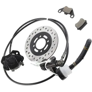 Hydraulisches Scheibenbremsen-Set, Hochleistungs-Go-Kart-Bremssattelsystem-Set, Kompatibel mit 50, 110, 125, 150, 200, 250, Dirt Bike, Quad, ATV