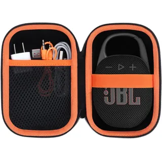 Lebakort Hart Reise Schutz Hülle Etui Tasche für JBL Clip 5 /JBL Clip 4 / JBL Clip 4 Eco Tragbare wasserdichte Lautsprecher (Schwarz)