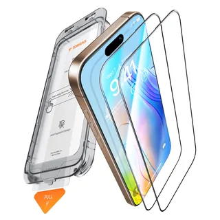 TORRAS für iPhone 17 Pro für Panzerglas [TOP Bruchsicherheit] Schutzfolie für iPhone 17 Pro Folie 9H Tempered Glas [Einfache Installation] Anti-Fingerabdruck,Kompatibel mit Hülle,2 Stück