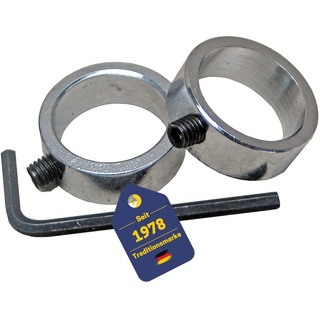 BEST SPORTING Stellring 30mm für Hantelscheiben, Sackkarre oder Bollerwagen I 2 Stellringe 30mm in Top-Qualität für Achse 30mm oder Edelstahlrohr 30mm I Klemmring I Klemmringe 30mm