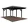 Einzel-Carport 315 x 372 cm Dunkelgrau lackiert