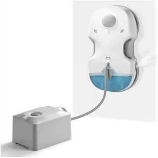 HUTT Fensterputzroboter S7 Plus Fensterputzroboter mit Akku Abnehmbarer, Sprühfunktion 80ml, Automatischer Wasserstrahl,kabellose Fensterreinigung weiß