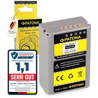 PATONA Akku Ersatz für Olympus PS-BLN1 BLN-1 1050mAh kompatibel mit OM-D E-M1 EM1 OMD E-M5 Mark II EM5 Pen F E-P5 EP5 Stylus XZ-2 XZ2, Ersatzakku mit Überladungs- & Kurzschlussschutz