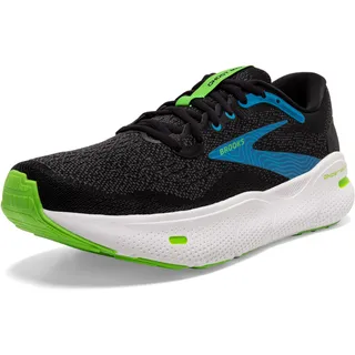Brooks Herren Ghost Max Sneaker, Black/Atomic Blue/Jasmine, 43 EU - 43 EU